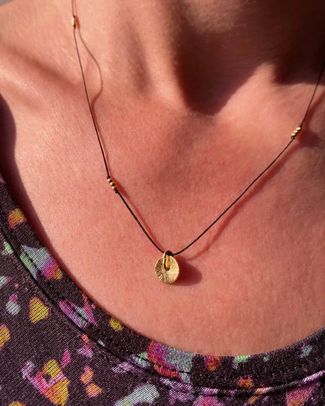 náhrdelník "penny" pozlacený