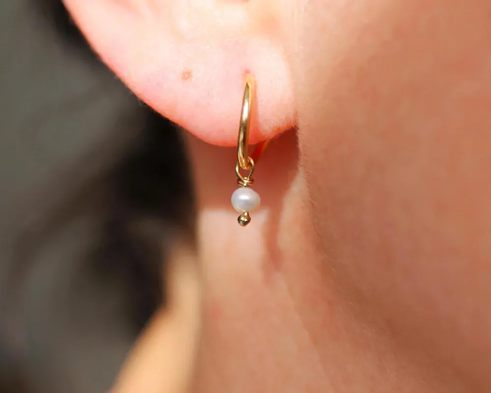 náušnice "baby pearl"